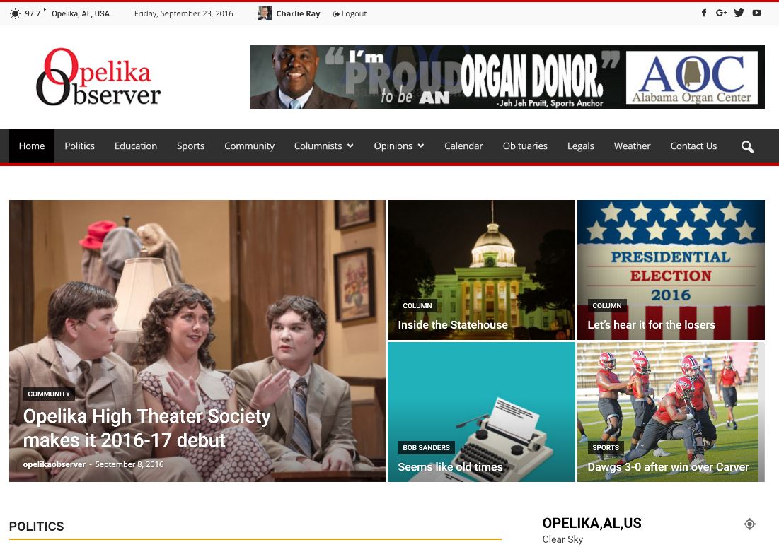 Observer launches new website over weekend