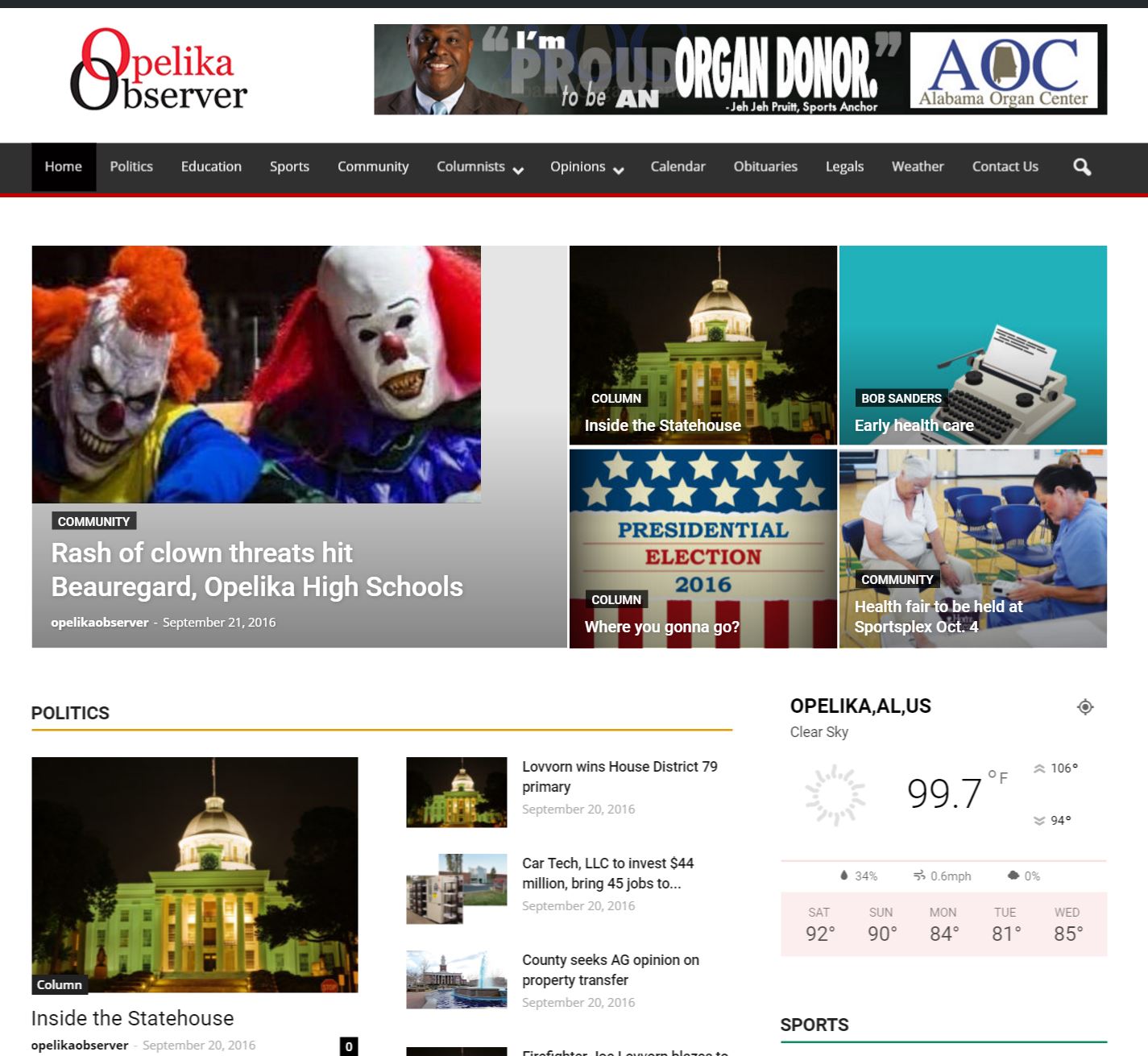 Welcome to the new Opelika Observer website