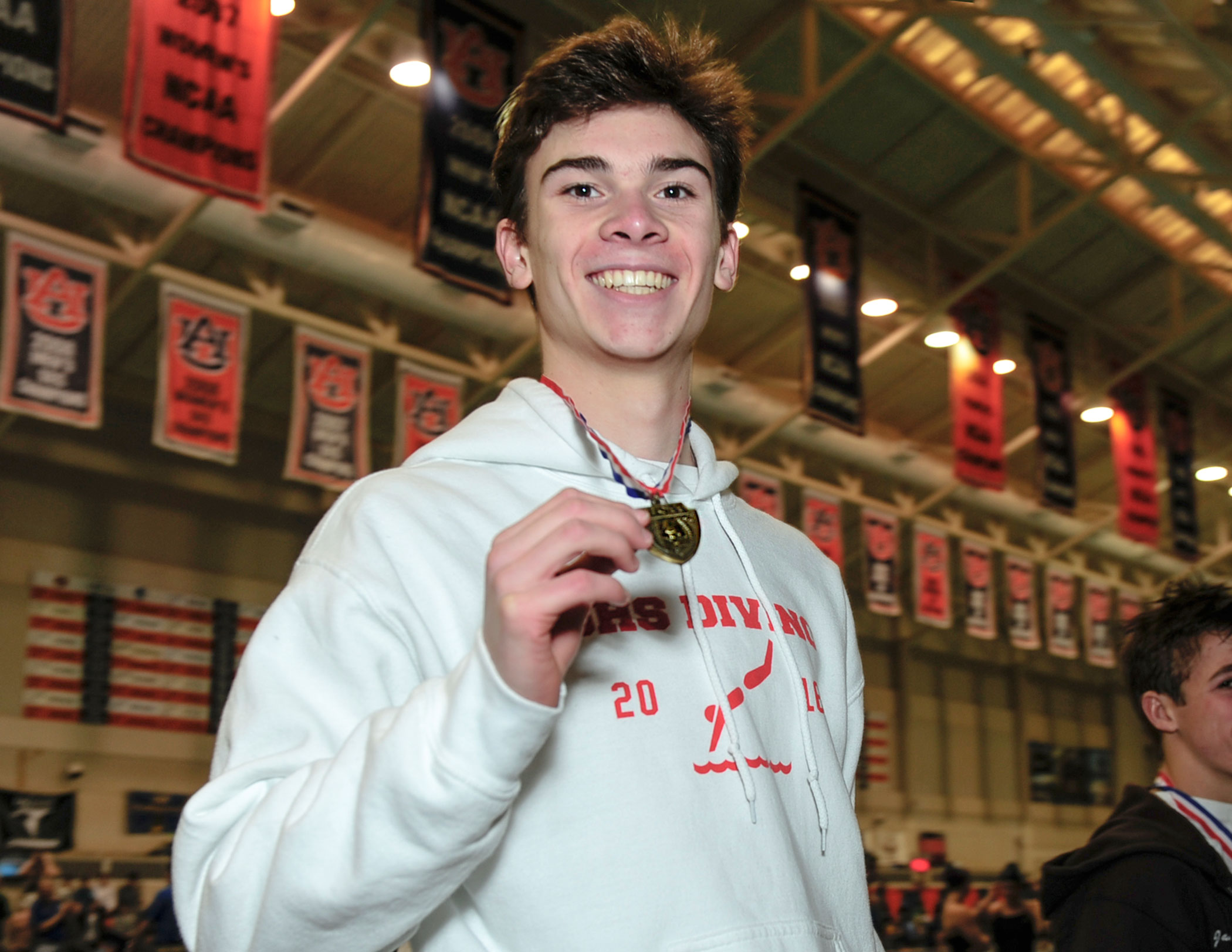 OHS junior Conner Pruitt captures third straight diving championship, breaks AHSAA record