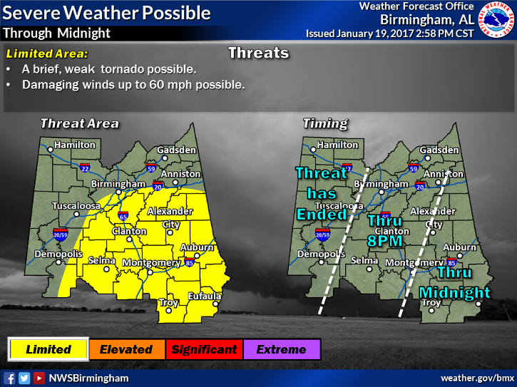 Severe Weather Possible for Opelika