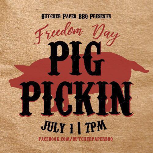 Freedom Day Pig Pickin’ to be held July 1 downtown