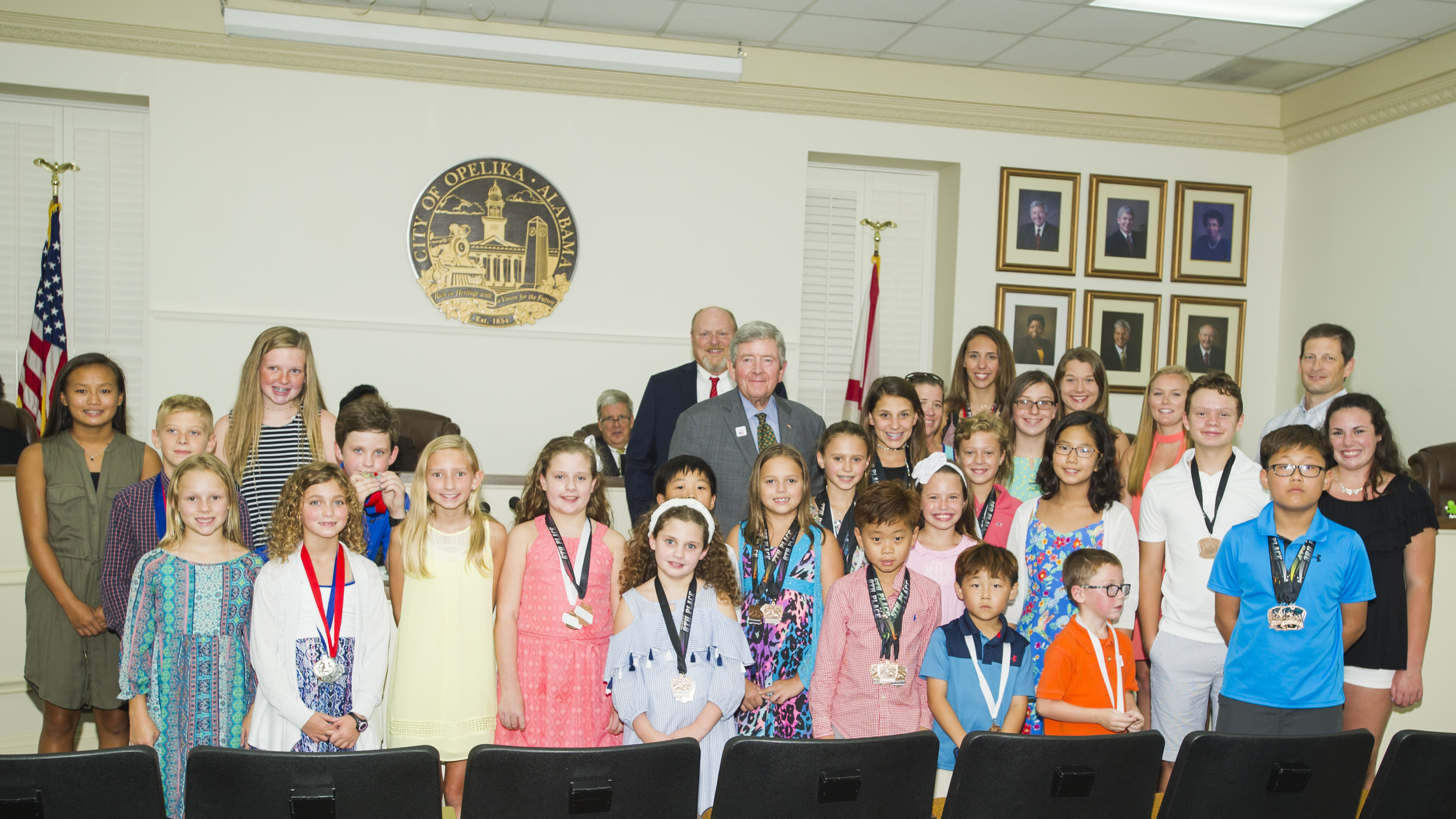 Opelika City Council recognizes Opelika Swim Team at Tuesday meeting