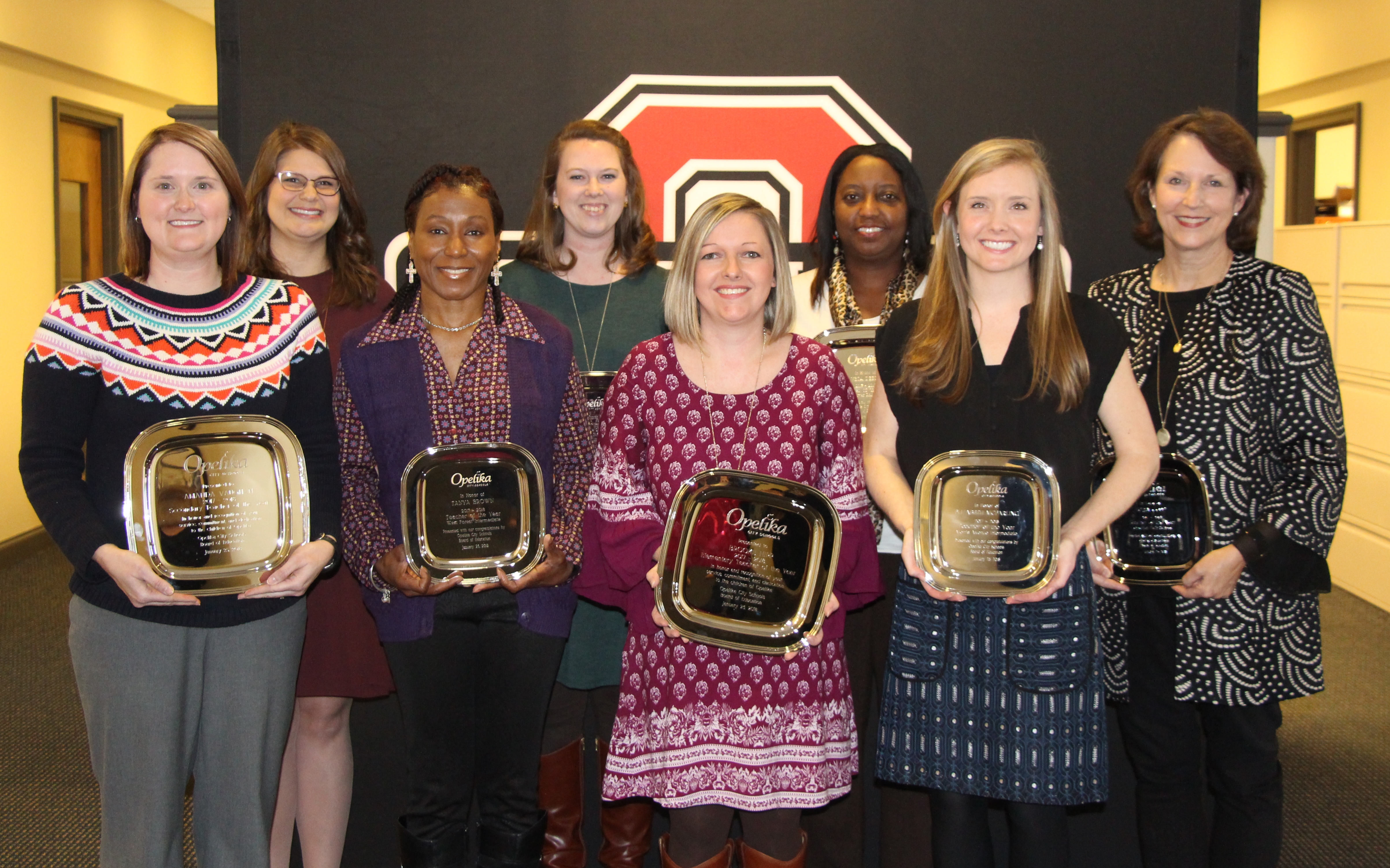 Opelika City Board of Education recognizes teachers of the year The