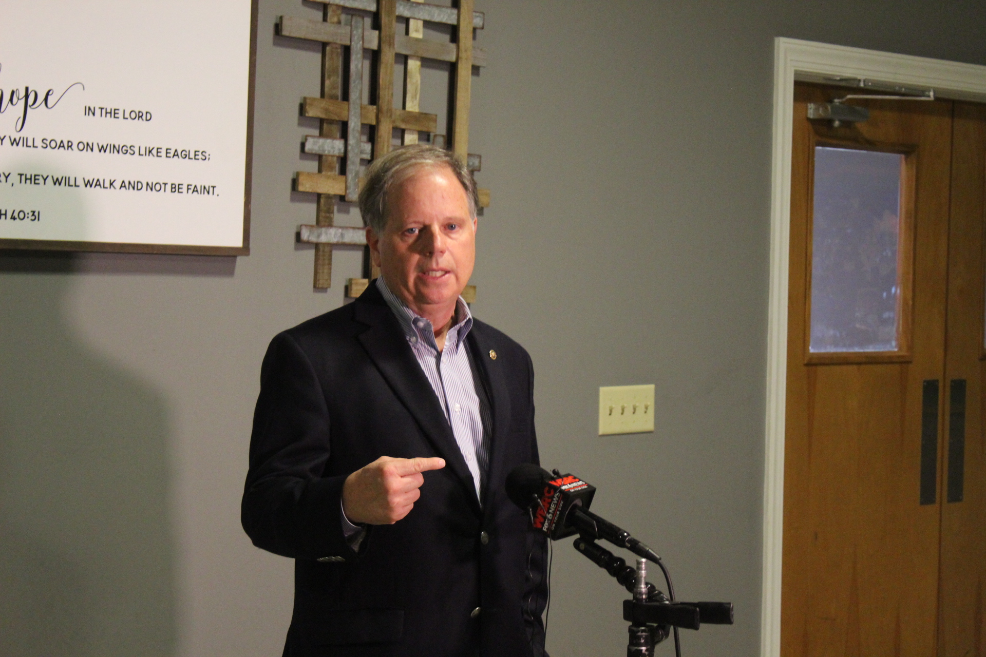 Sen. Doug Jones visits East Alabama to meet with tornado survivors, local leaders on recovery efforts