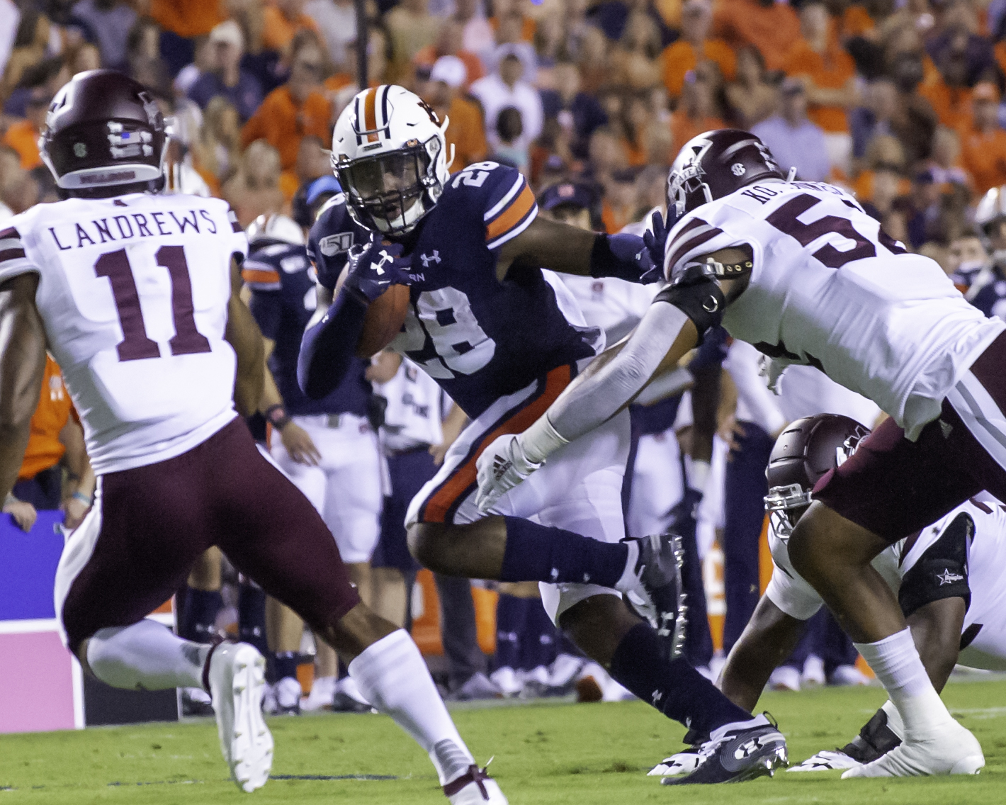 Auburn smashes Mississippi State 56-23 on Saturday; moves to 5-0 overall, 2-0 in the SEC