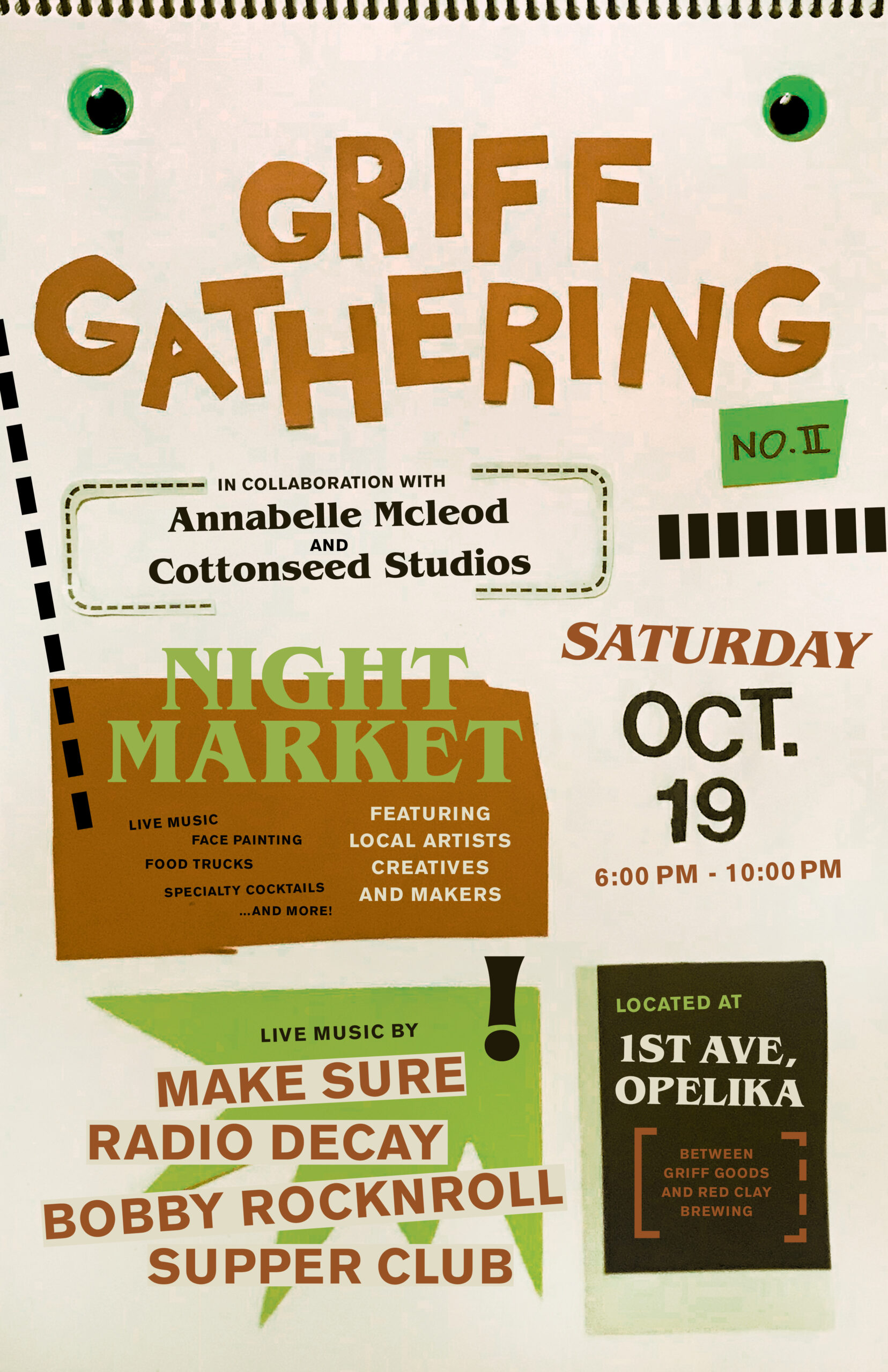 ‘Second Griff Gathering’ slated for Oct. 19; to feature food, live music and night including local artists, creatives and makers