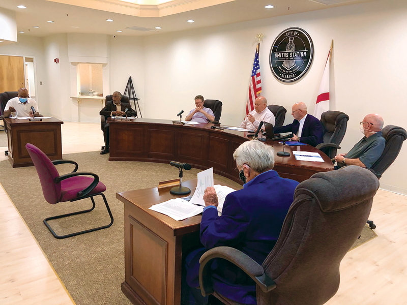 Smiths Station City Council met in person for first time since early March