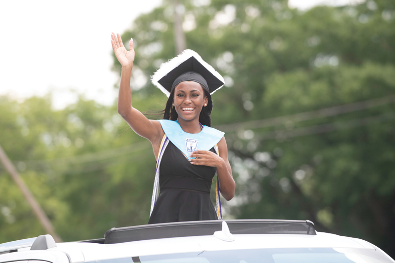 Smiths Station holds drive-in graduation ceremony, parade