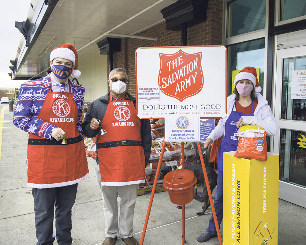 Opelika Kiwanis Club rings the bell for Salvation Army