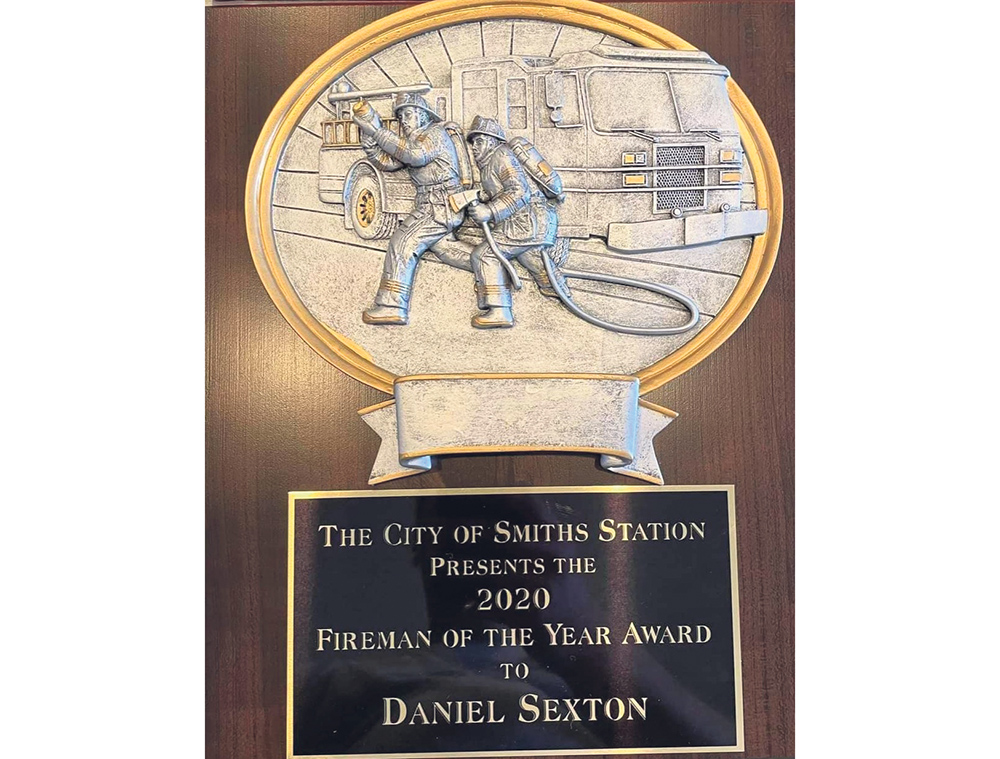Smith Station Deputy Fire Chief Daniel Sexton was named Firefighter of the Year