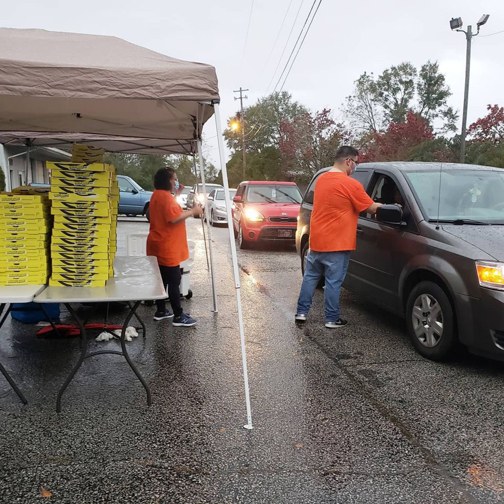 Backpack International holds Holiday Drive Thru