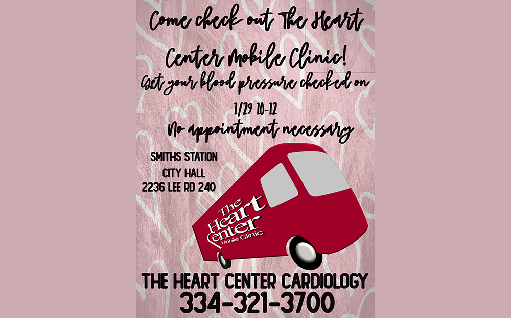 Mobile clinic to be in Smiths Station Jan. 29