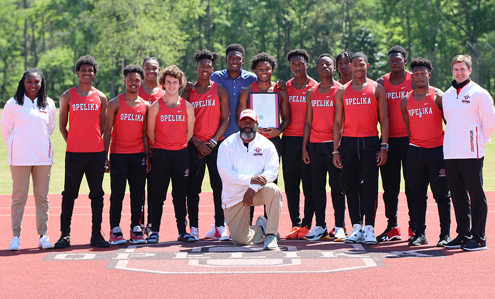 Opelika Track presented with State resolution