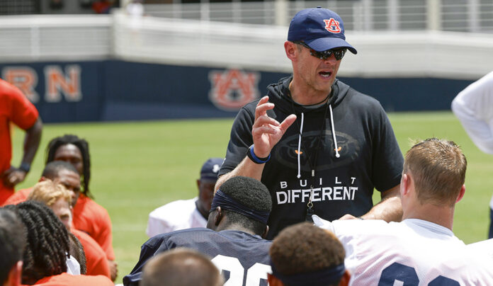 AU FB Fall Camp day 2