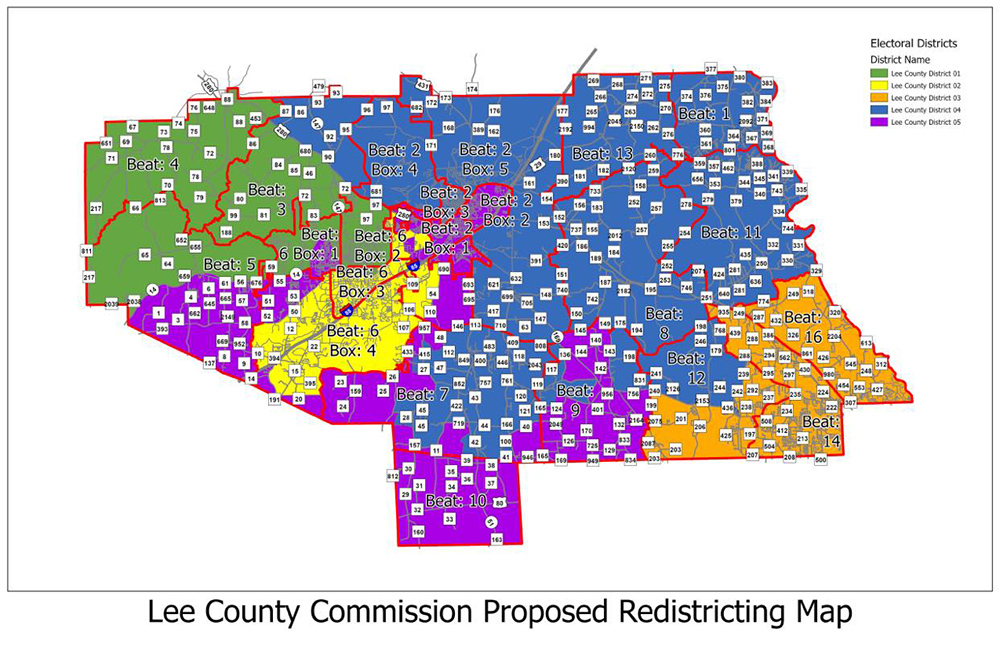 County Commission Adopts Redistricting Plan