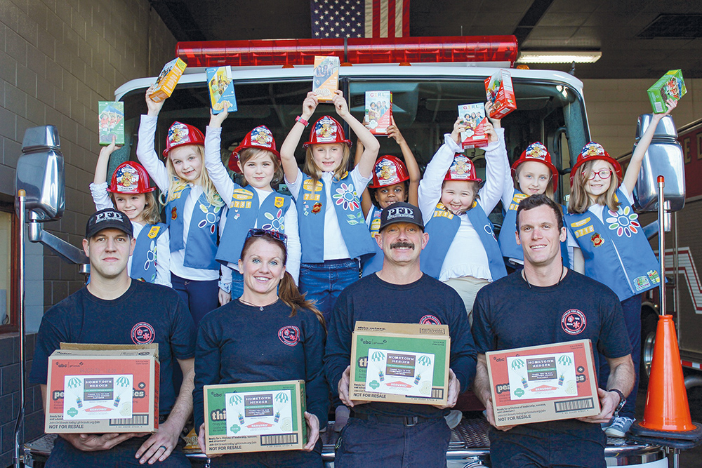 Girl Scouts GIve Back to Hometown Heroes