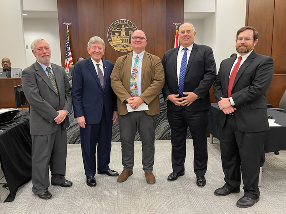Building Inspection Officials Honored at Opelika City Council