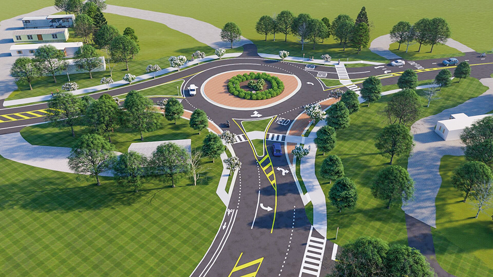 Cox, Wire Road Roundabout Now Open