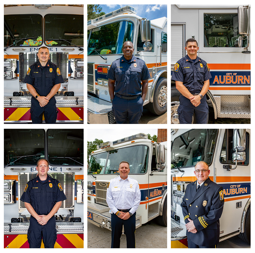 Auburn Fire Department  Celebrates Six Promotions