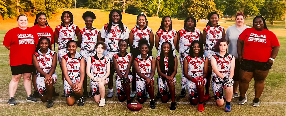 Opelika Dawg Pound’s Inaugural Girls’ Flag Football Team Preparing for Championship Game