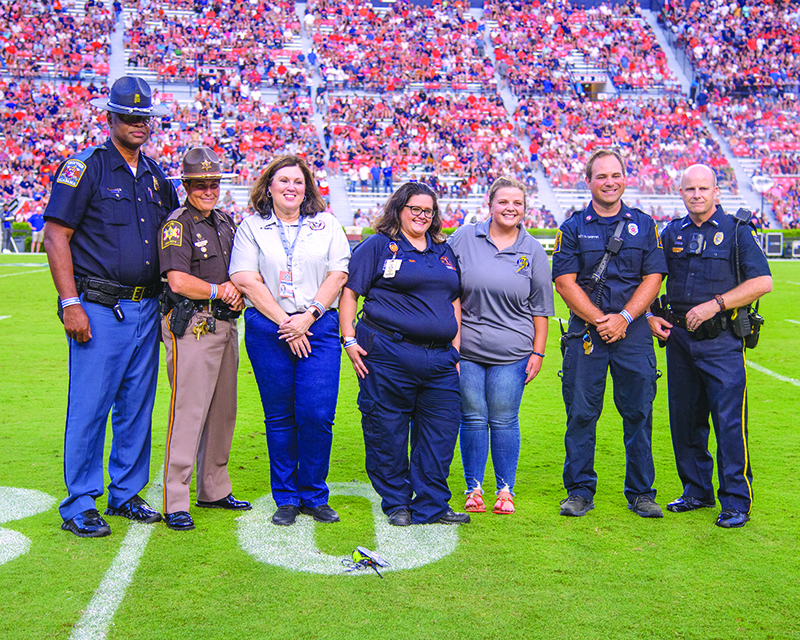 Locals Honored at AU Game