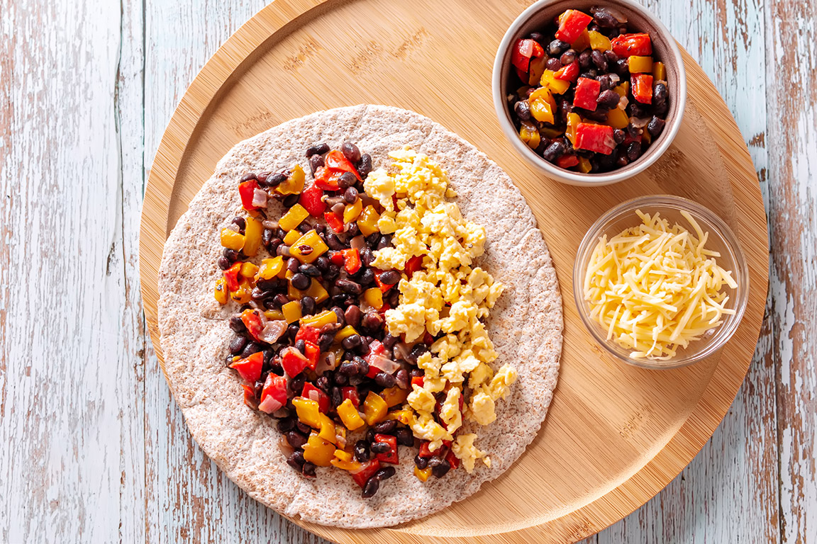 From the Live Well Kitchen: Hearty Egg Burritos