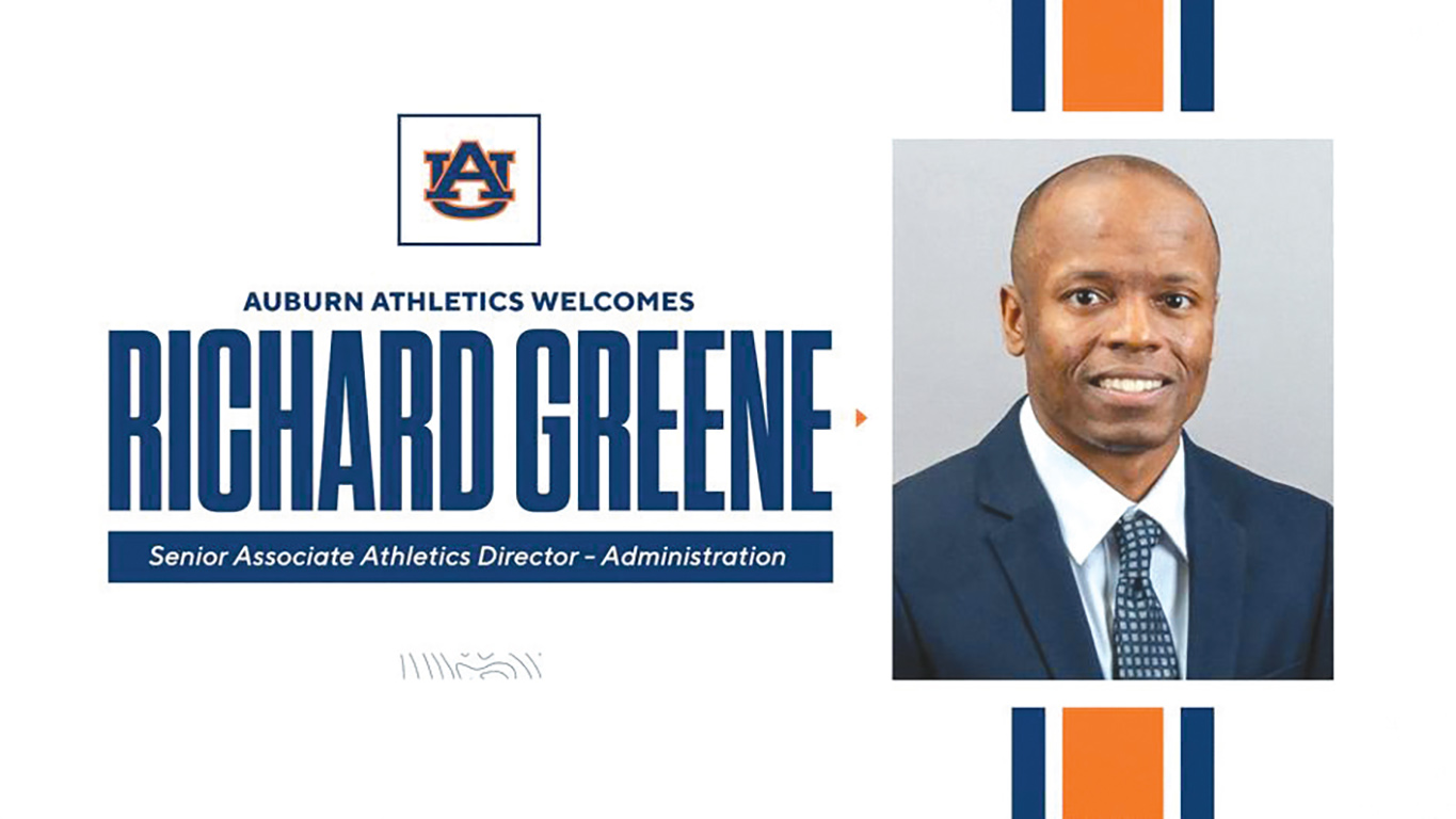Richard Greene Rejoins Auburn University Athletics Staff