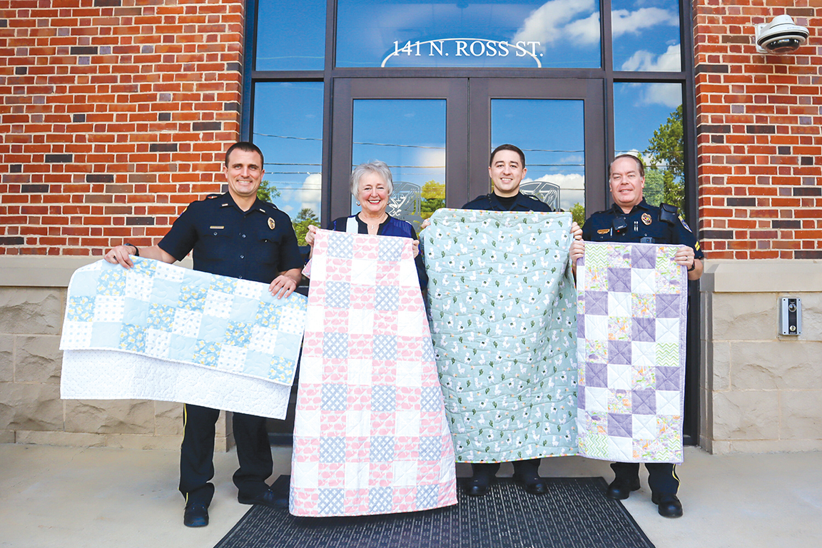 Auburn Police Department Gifted Handmade Quilts to be Distributed to Those in Need