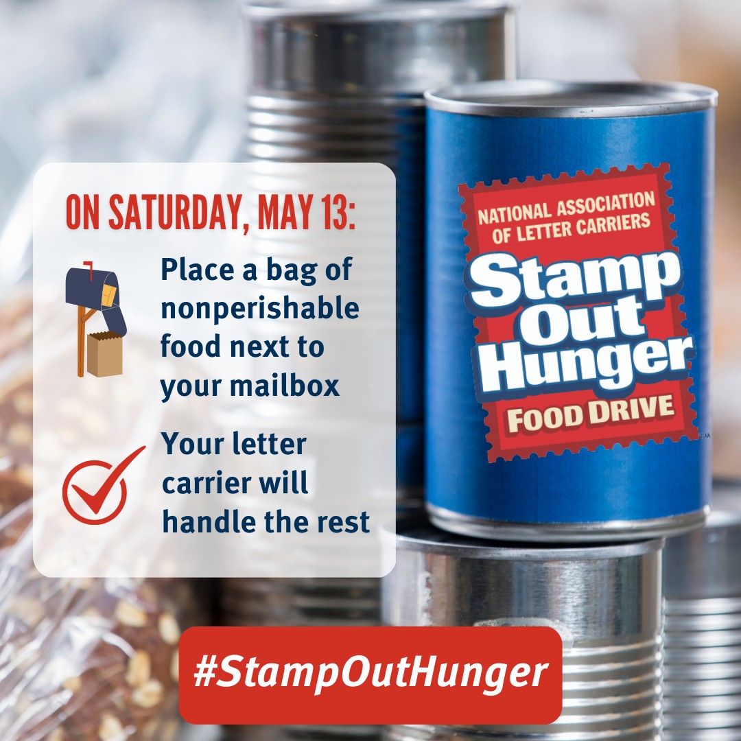Single-Day Food Drive to Help ‘Stamp Out Hunger’