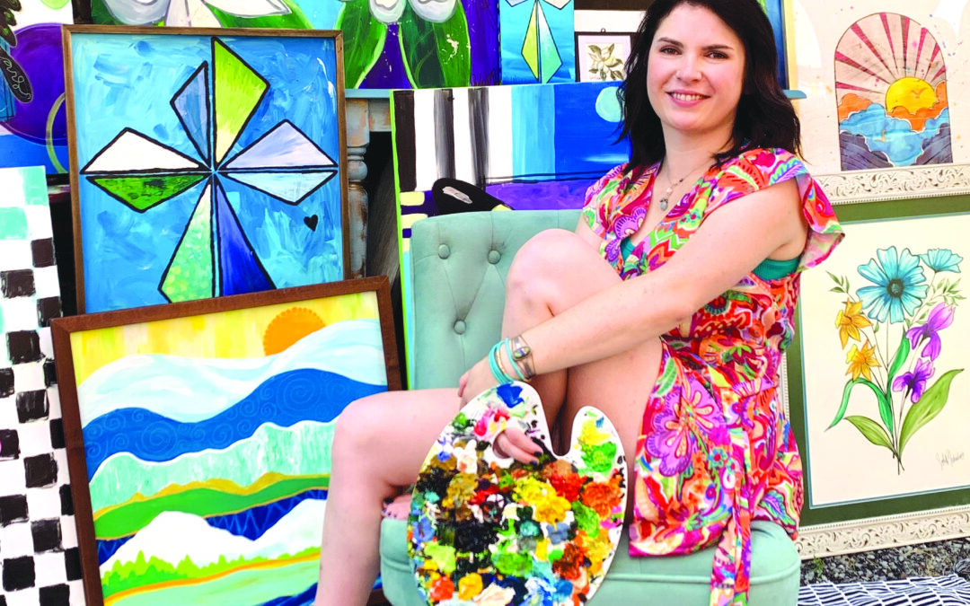 Schuler shares art on storefronts and through ‘live painting’ events