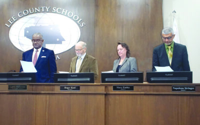 Four sworn in for another term on Lee County Schools Board