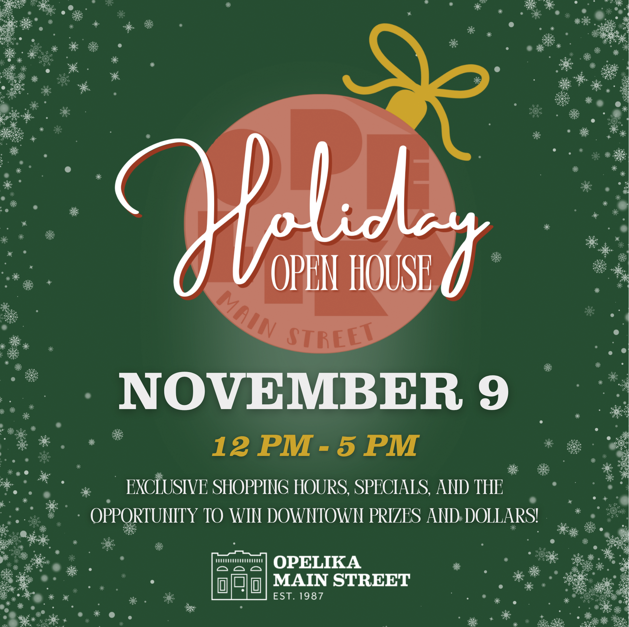 Opelika’s Holiday Open House planned for Nov. 9