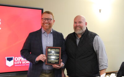 Opelika School Board honors Chuck Beams for his service