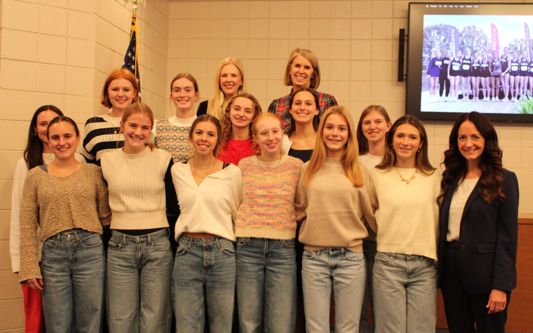 Girls Cross Country team recognized by ACS board