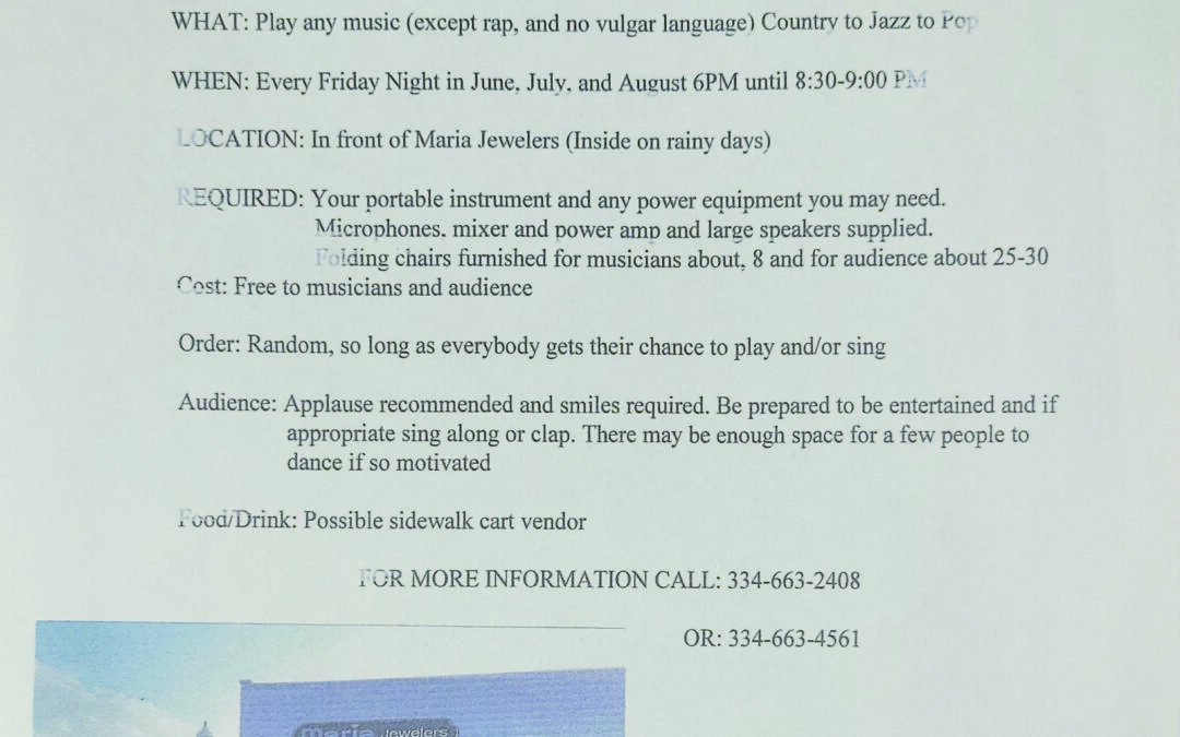 Street Corner Jam brings music to downtown Opelika