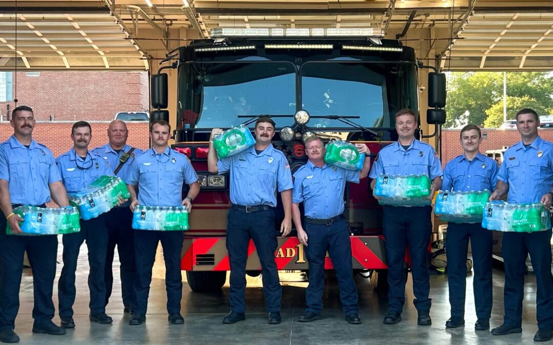 Student-led hydration tour makes stop at Opelika Fire Department